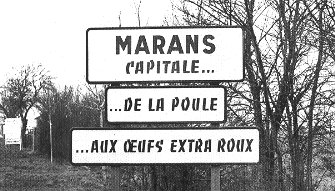 Panneaux implants  l'entre de Marans en 1965
